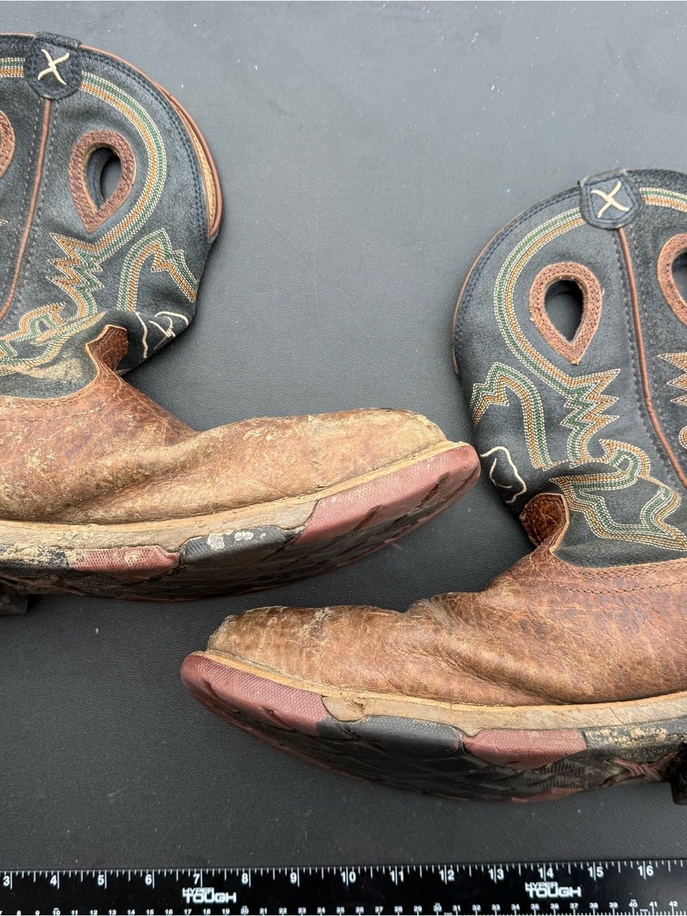 Twisted X Men's Brown Leather Western Boots with Decorative Stitching